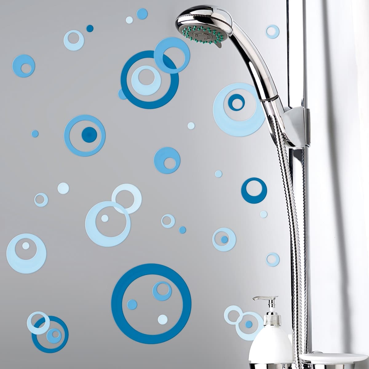 Bricocenter CERAMIC STICKER BLUE CIRCLES 15.5X34