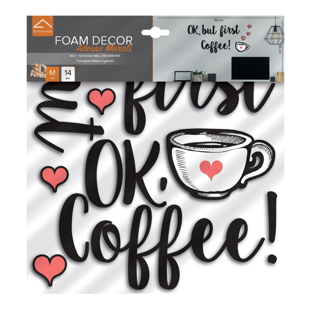 Bricocenter STICKER FOAM BUT FIRST COFFEE 31.5X34