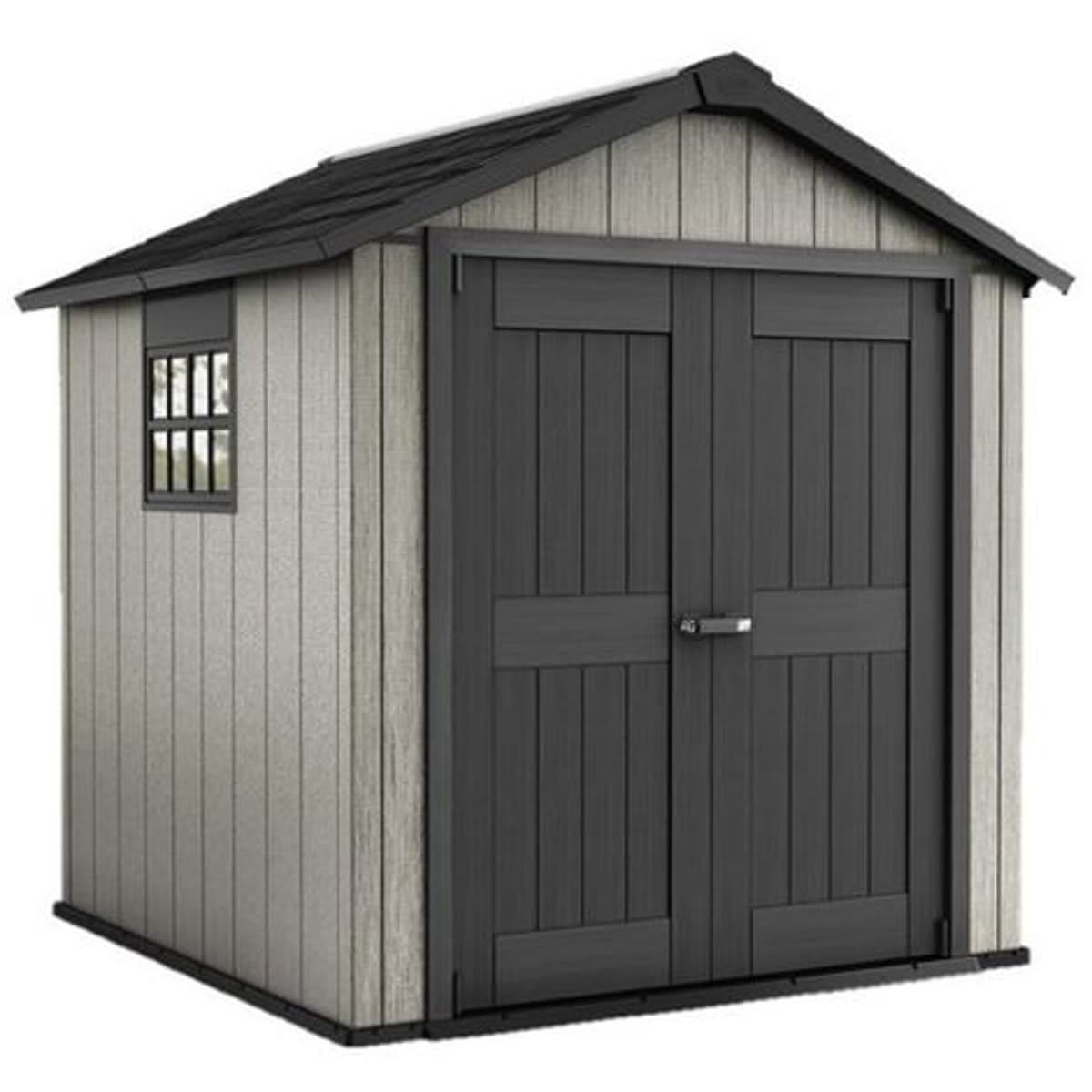 GARDEN SHED OAKLAND 759 THICKNESS 20MM EXTERNAL DIMENSIONS 279X210X242H FLOOR INCLUDED