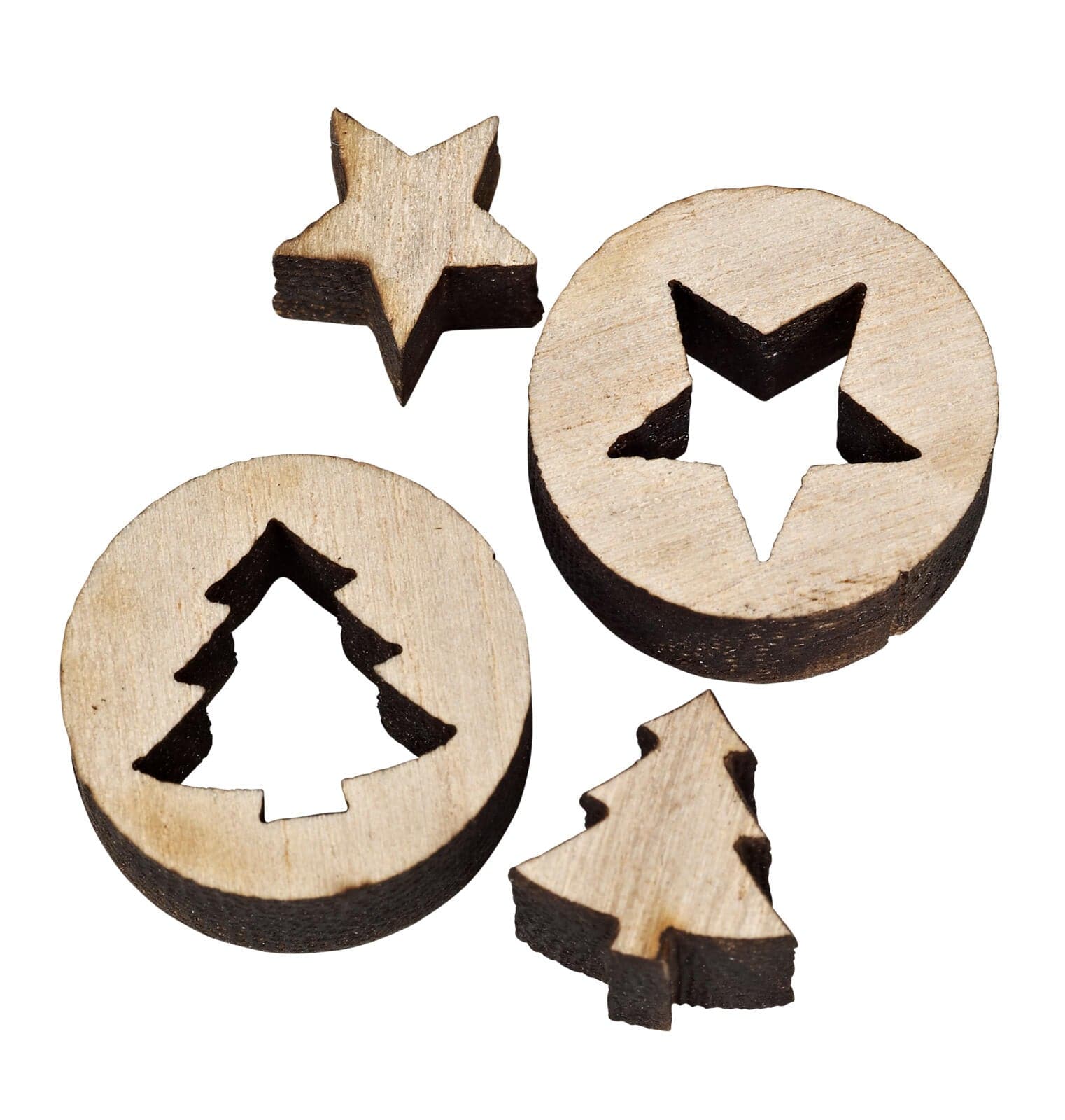 Slices scatter decoration, 2 shapes variants