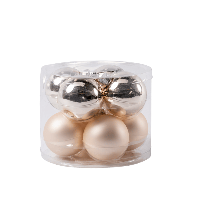 PEARL Christmas ball set of 8 antique whiteØ 7 cm - best price from Maltashopper.com CS657391