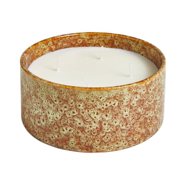 BOWL Candle in white pot H 7.2 cm - Ø 16 cm