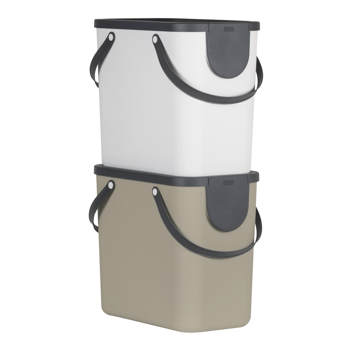 SELECTIVE DUSTBIN 25L - DELINIA - TRENDY DOVE GREY - PLASTIC