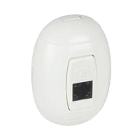 TELEPHONE JACK RJ11 OVAL WHITE - best price from Maltashopper.com BR420230707