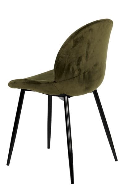 Casa FREYO Olive green chair H 82 x W 50 x D 53 cm