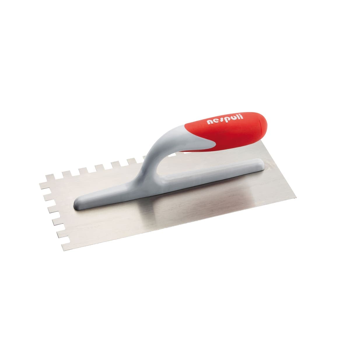 Bricocenter USA AIR TOUCH STEEL TROWEL POLYPROPYLENE HANDLE, TOOTHING 8MM, SIZE 12X28CM