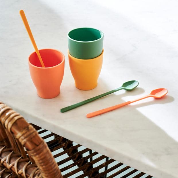 SAMBA Yellow long drink spoon W 1,5 x L 20 cm - best price from Maltashopper.com CS669669