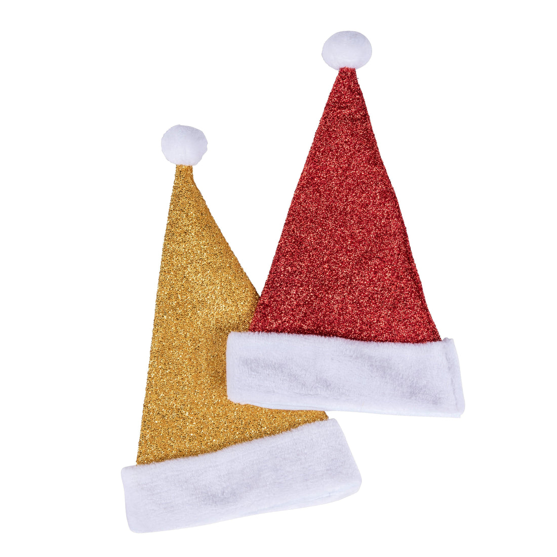 GLITTER Santa hat 2 colours gold - best price from Maltashopper.com CS641277-GOLD