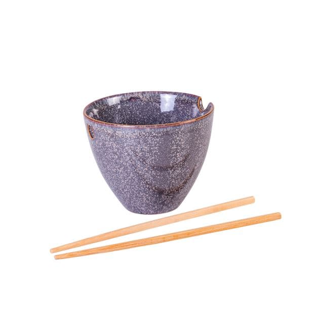 Casa CASSIS NOODLE BOWL+CHOPST 3COL