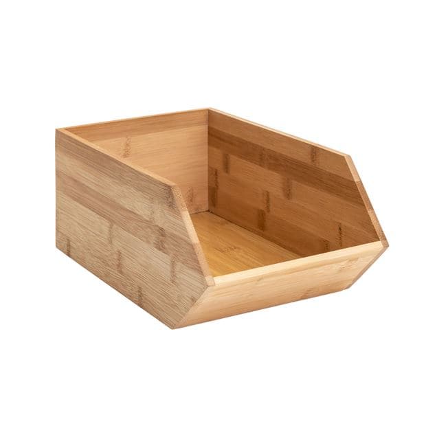 BAMBOO Natural stackable organizer H 13 x W 17 x D 31 cm - best price from Maltashopper.com CS647010