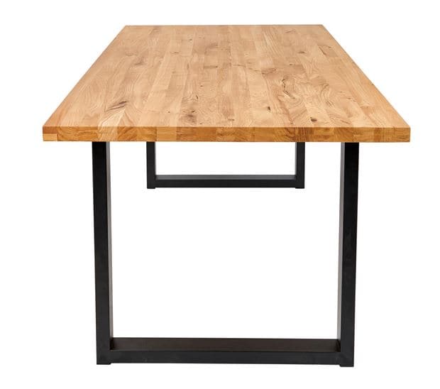 NEW OAK Natural tabletop H 4 x W 95 x L 200 cm - best price from Maltashopper.com CS667359