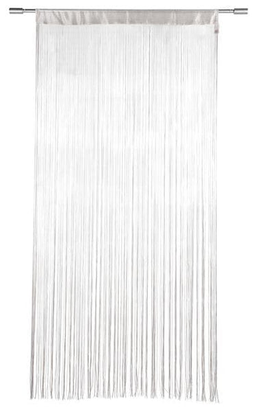 WHITE FRINGE CURTAIN 90X200