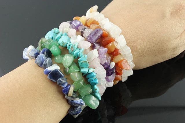 Chipstone Bracelet - White Jasper - best price from Maltashopper.com AWCB-03DS