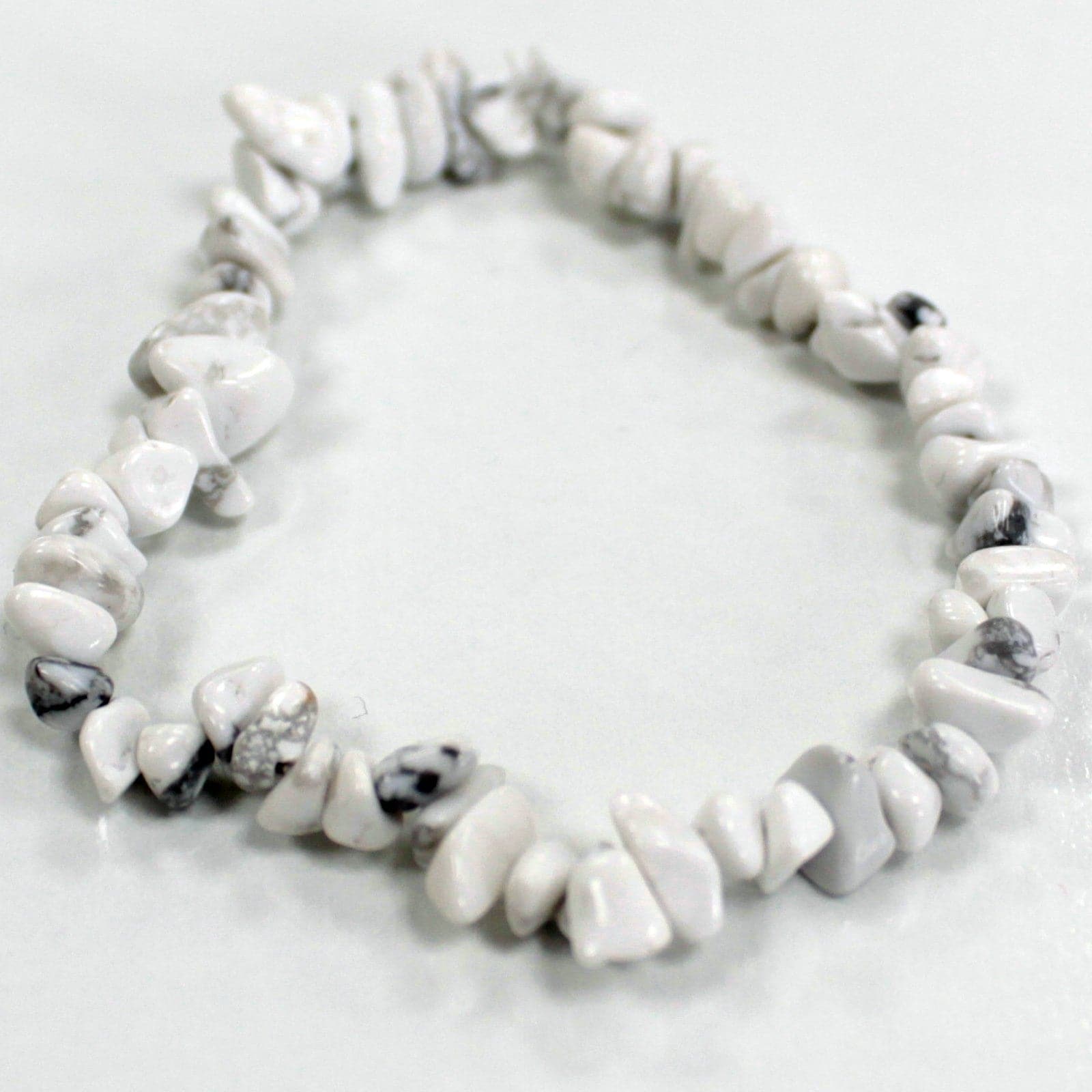 Chipstone Bracelet - White Jasper - best price from Maltashopper.com AWCB-03DS