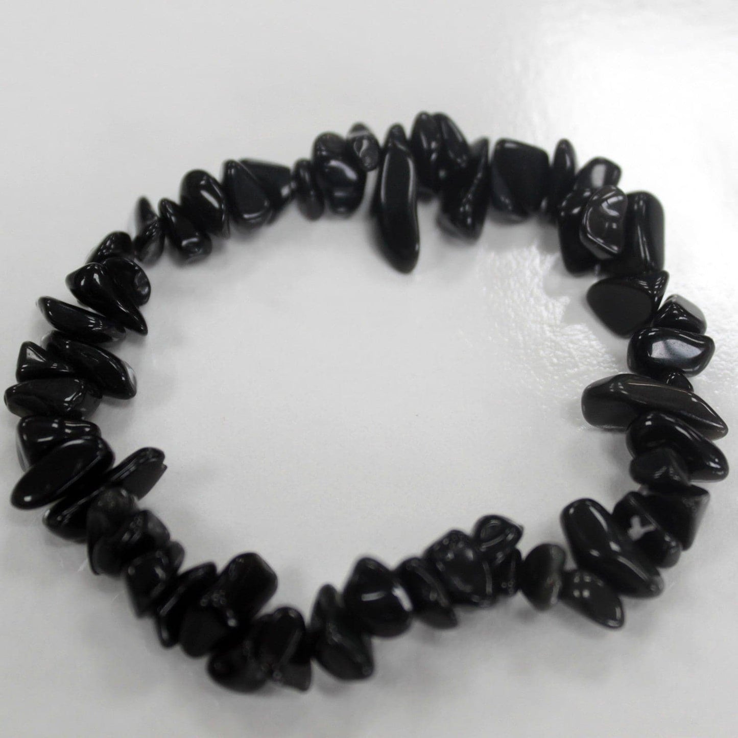 Chipstone Bracelet - Black Agate - best price from Maltashopper.com AWCB-04DS