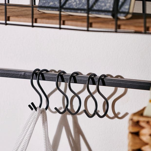 MODULAR Set of 7 black hooks - best price from Maltashopper.com CS605199