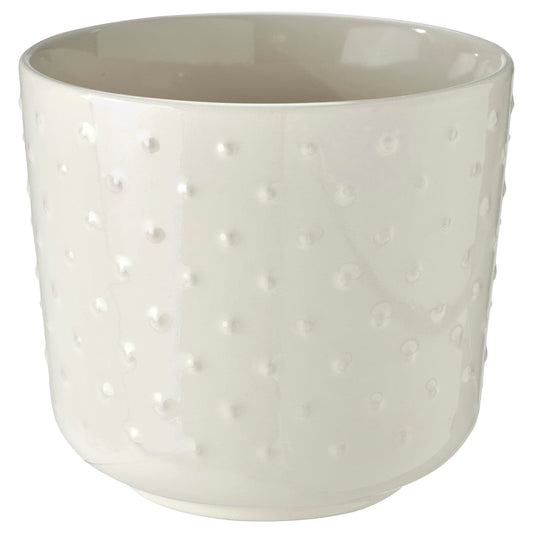 SESAMFRÖN - Plant pot, in/outdoor off-white, 12 cm - best price from Maltashopper.com 40478354