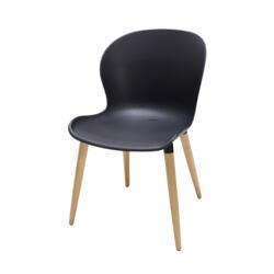 FRIDA Dining chairs black/natural - best price from Maltashopper.com CS0301-B
