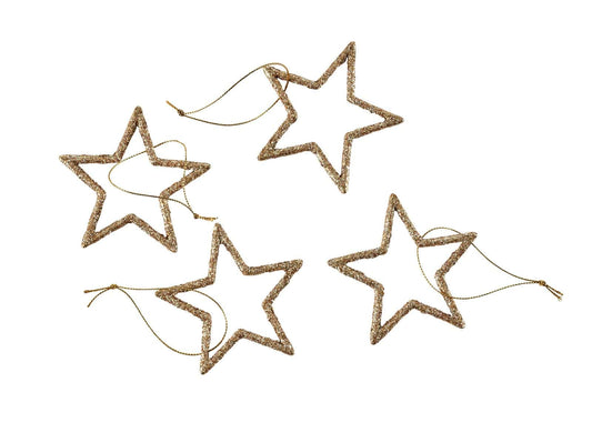 Casa STARS hanging decoration, set of 4, 2 color variants