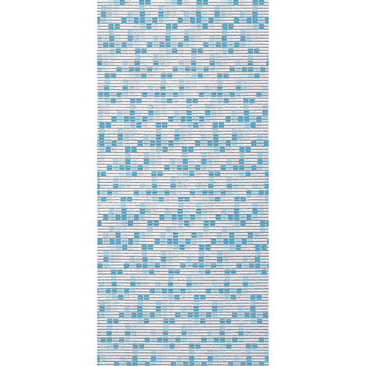 SHOWER CURTAIN VINYL MOSAIC LIGHT BLUE L 180 H 200 CM - best price from Maltashopper.com BR430003383