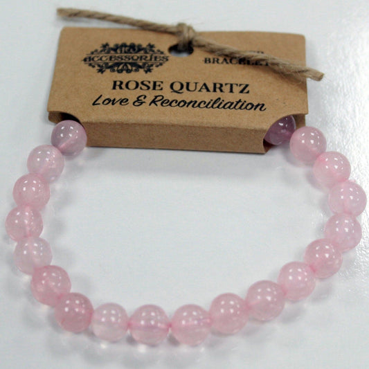 Power Bracelet - Rose Quartz - best price from Maltashopper.com AWPS-05