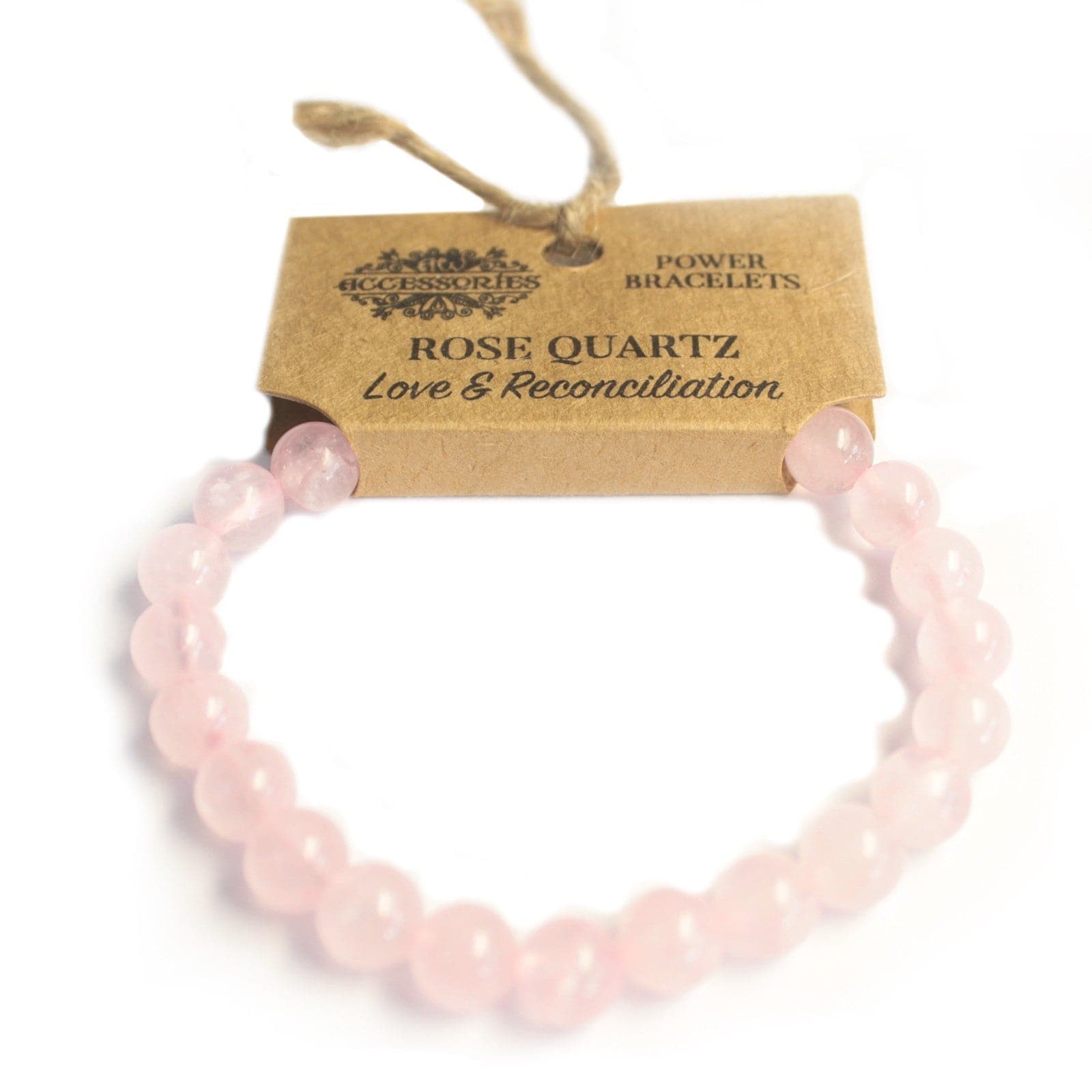 Power Bracelet - Rose Quartz - best price from Maltashopper.com AWPS-05