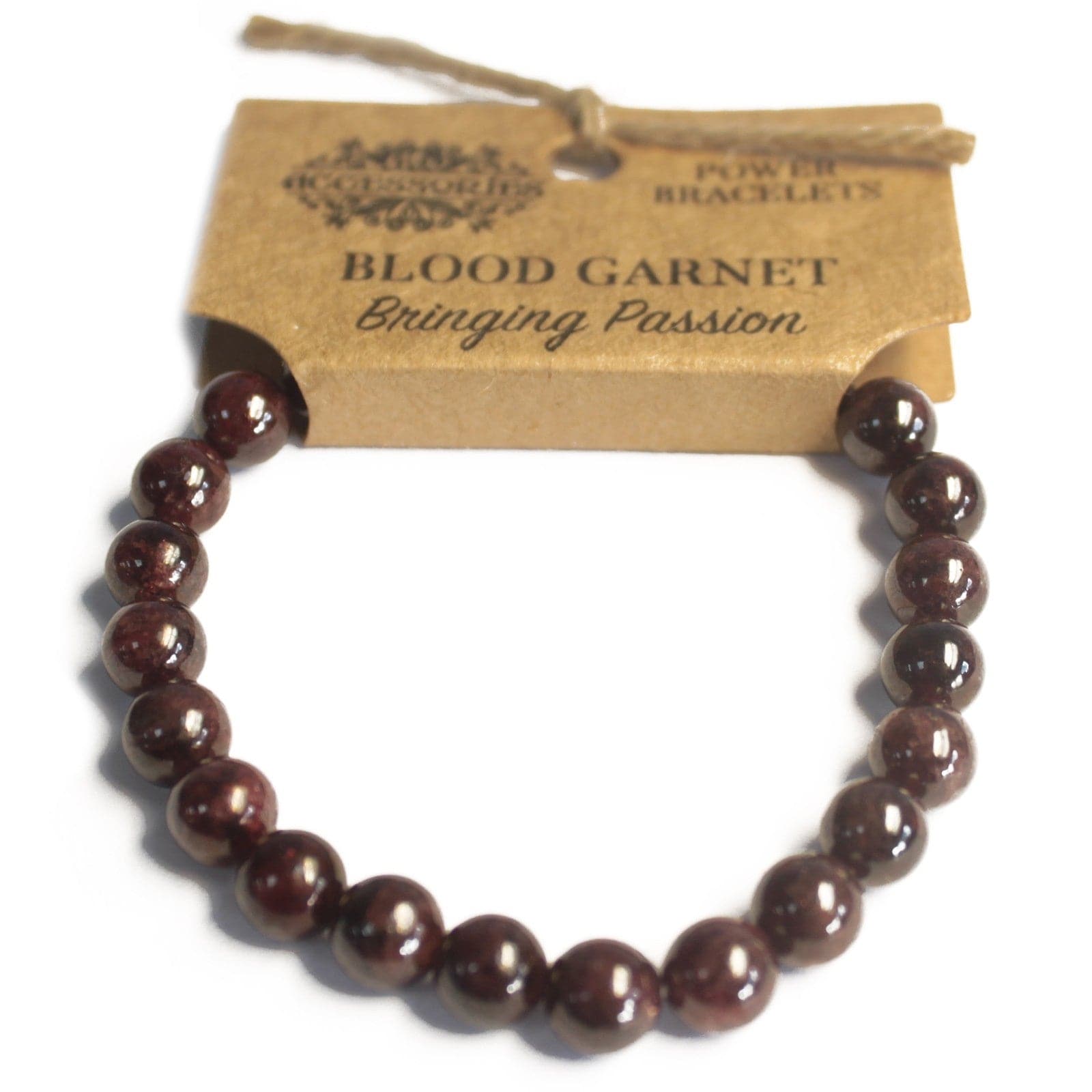 Power Bracelet - Blood Garnet - best price from Maltashopper.com AWPS-07