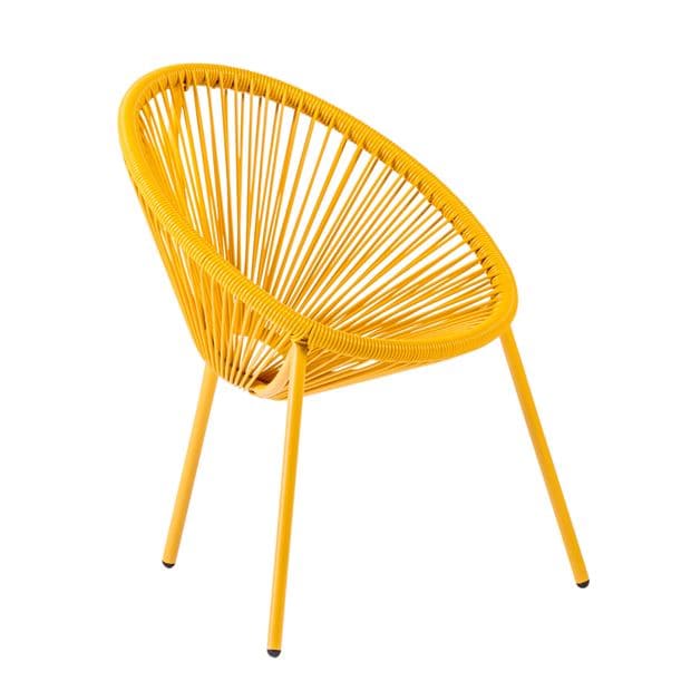 ACAPULCO Yellow children's chair H 56 x W 43 x D 42 cm