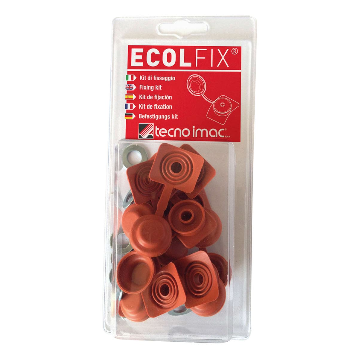 Bricocenter PACK.10PCS ECOLFIX TERRACOTTA