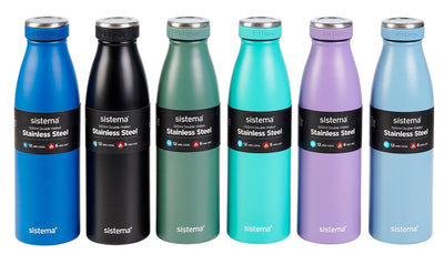 SYSTEM Double wall thermal bottle 6 colors various - best price from Maltashopper.com CS672672