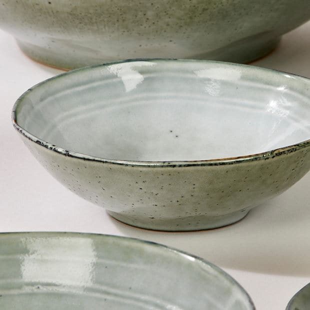 EARTH LAGOON Light green bowl H 3 cm - Ø 15 cm - best price from Maltashopper.com CS595833