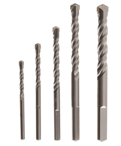 Bricocenter SET 5 DEXTER PRO CONCRETE DRILL BITS DIAM. 4-5-6-8-10 MM, CYLINDRICAL SHANK