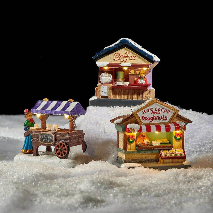 Casa MERCADO Christmas village decoration, 3 motive variants