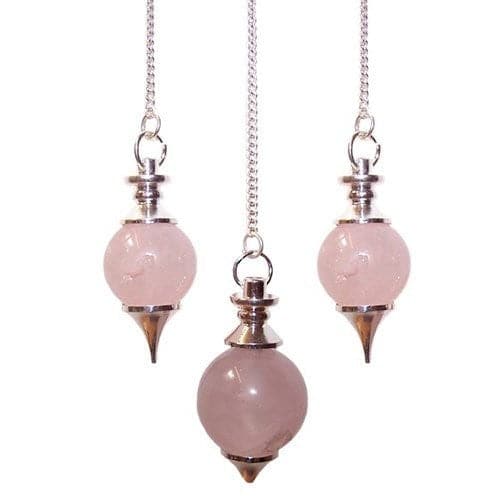 Sphere Pendulum - Rose Quartz - best price from Maltashopper.com BALLMP-01