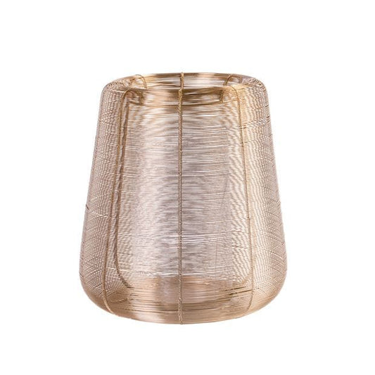 STELLAR Golden lantern H 32 cm - Ø 35 cm - Ø 15 cm - best price from Maltashopper.com CS656705