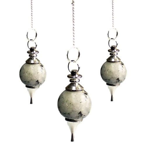 Sphere Pendulum - Rainbow Moonstone - best price from Maltashopper.com BALLMP-15