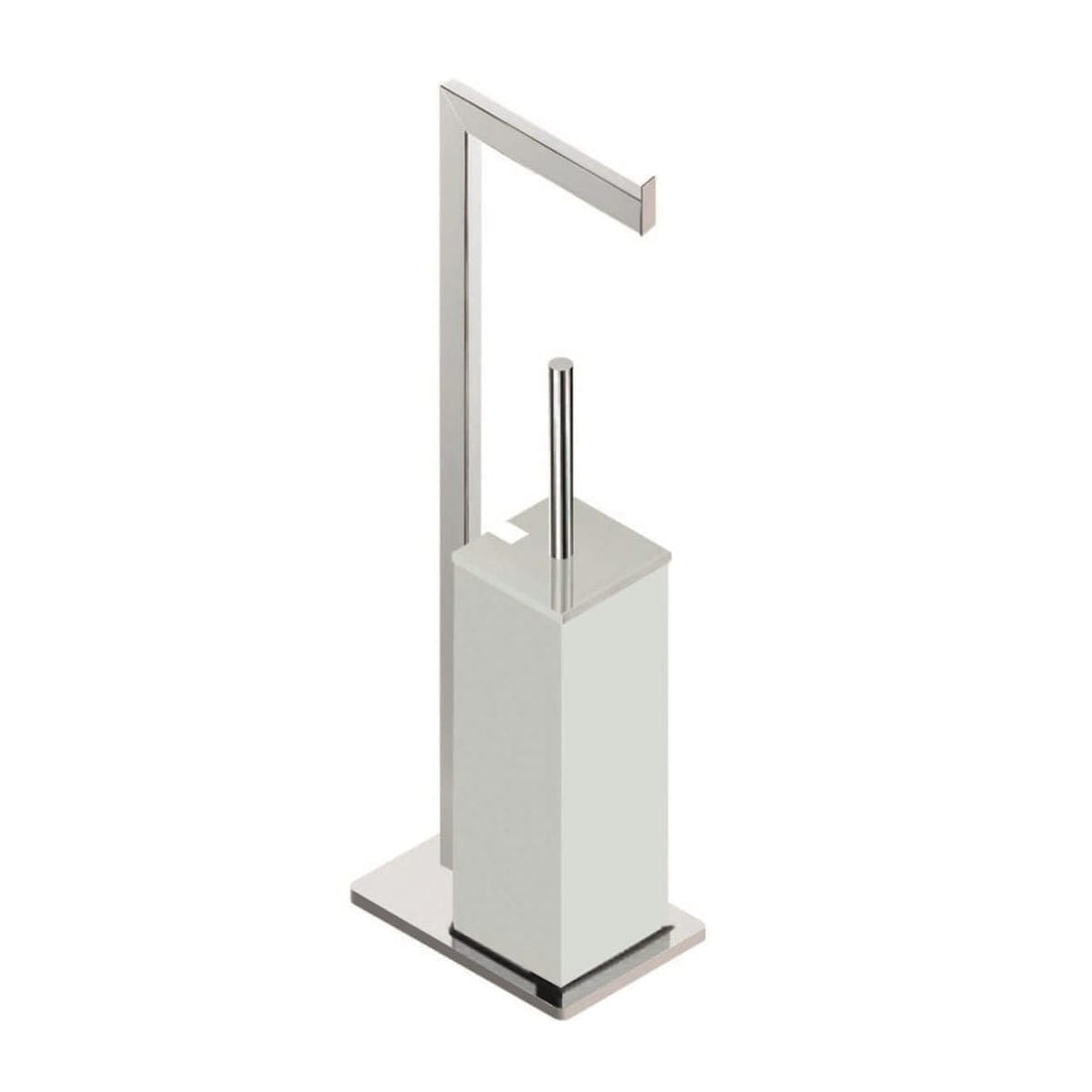 TOILET BRUSH AND TOILET ROLL HOLDER RETTA2 CHROME