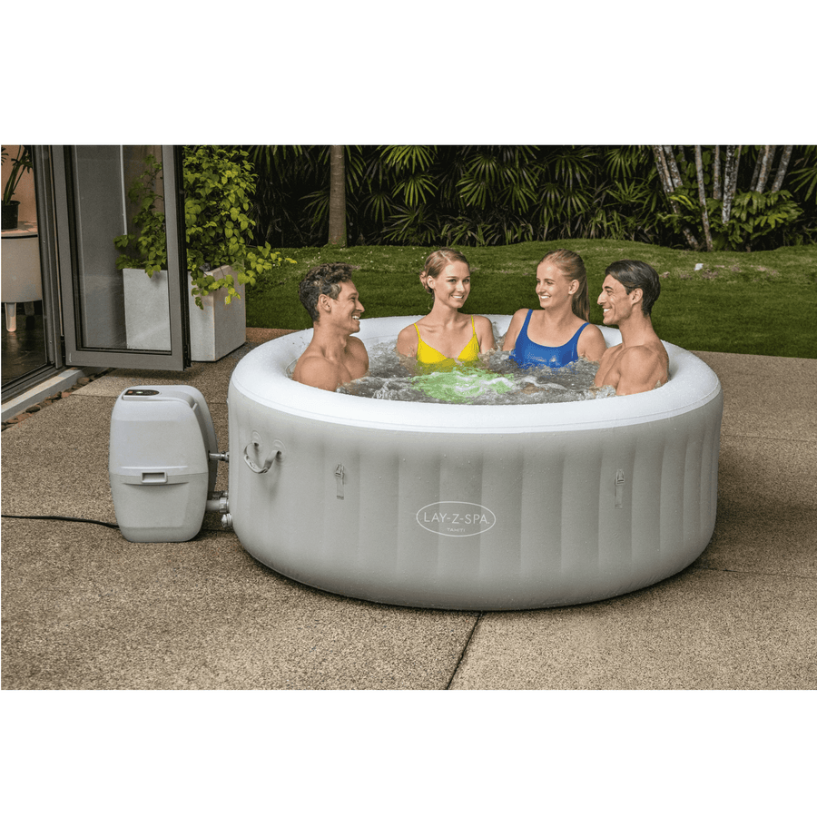 SPA POOL TAHITI D1.80m X 66cm, light gray, led lights 2-4 people