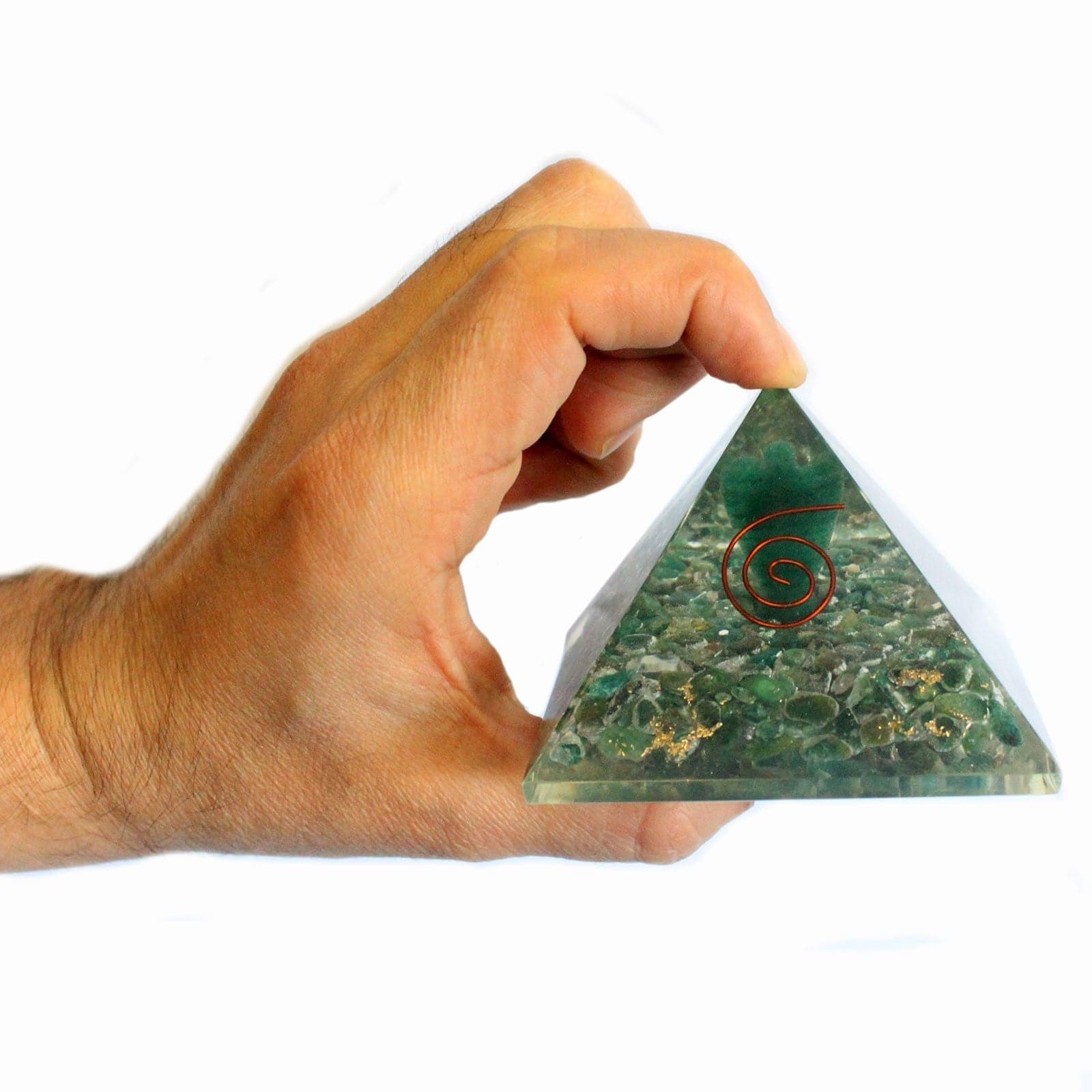 Lrg Orgonite Pyramid 70mm - Angel - best price from Maltashopper.com ORGN-05