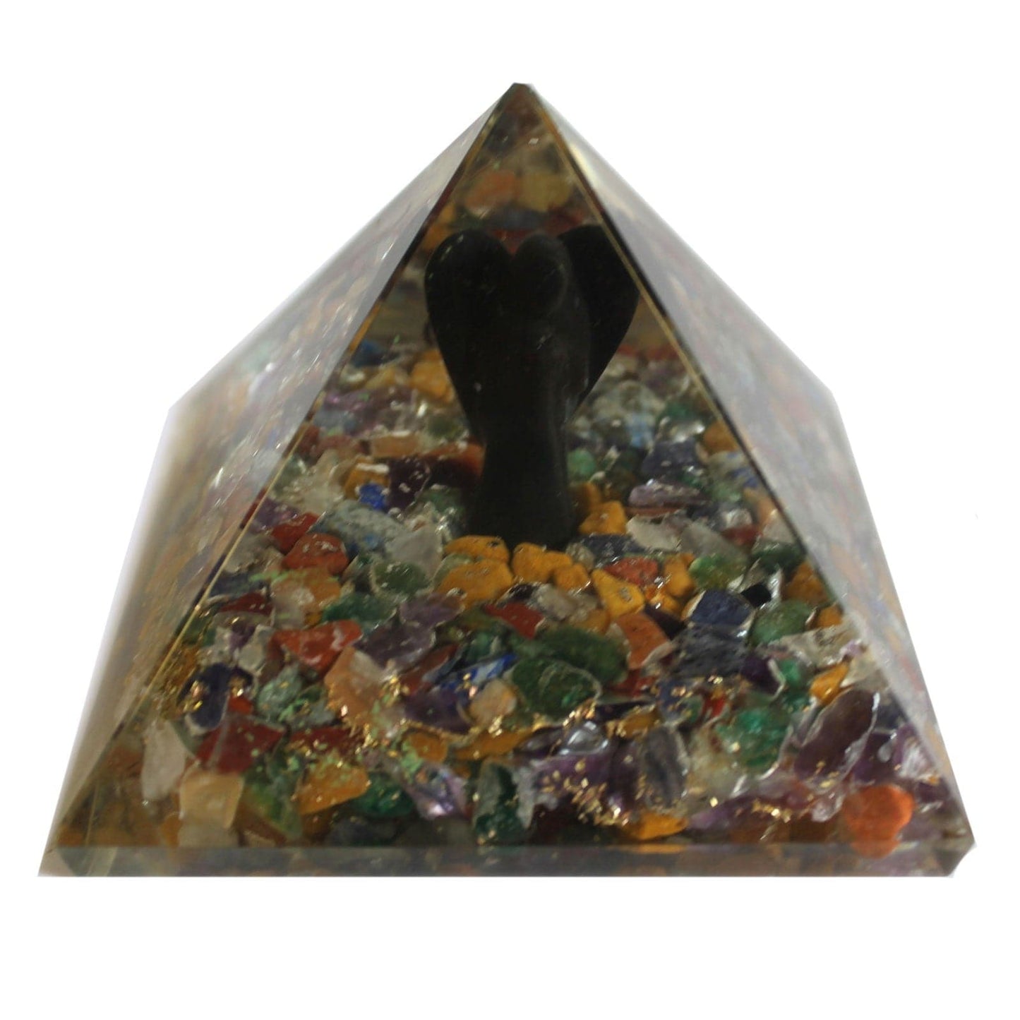 Lrg Orgonite Pyramid 70mm - Angel - best price from Maltashopper.com ORGN-05