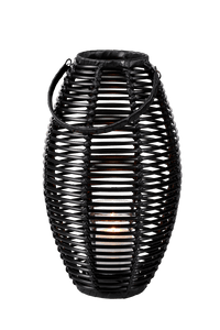 ELLIPS Black lantern H 45 cm - Ø 27 cm - best price from Maltashopper.com CS672896