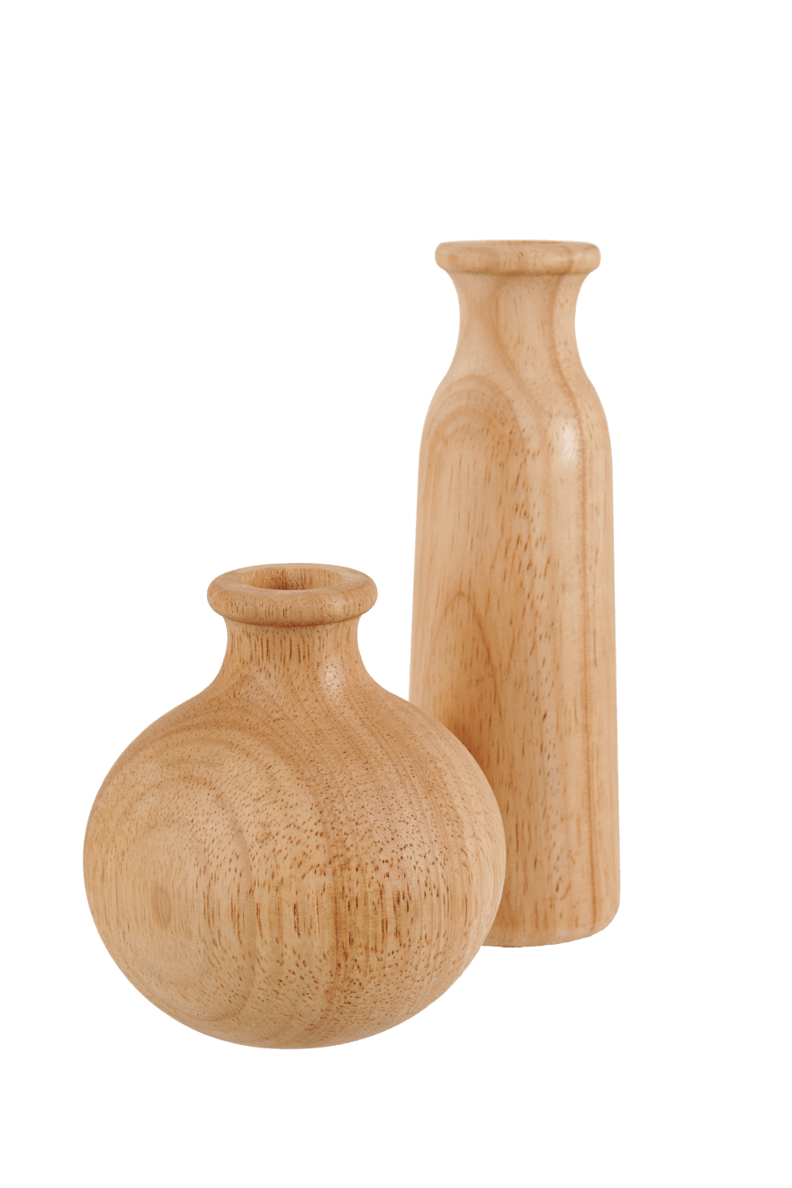 Casa RUBBERWOOD DECO VASE 16 CM