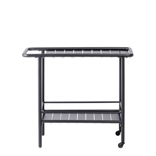 Casa TONIO Food trolley black H 70 x W 45.5 x L 82 cm