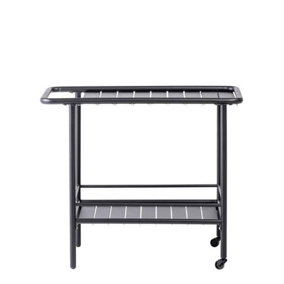 TONIO Food trolley black H 70 x W 45.5 x L 82 cm - Premium Garden tables from Casa - Just €131.74! Shop now at Maltashopper.com