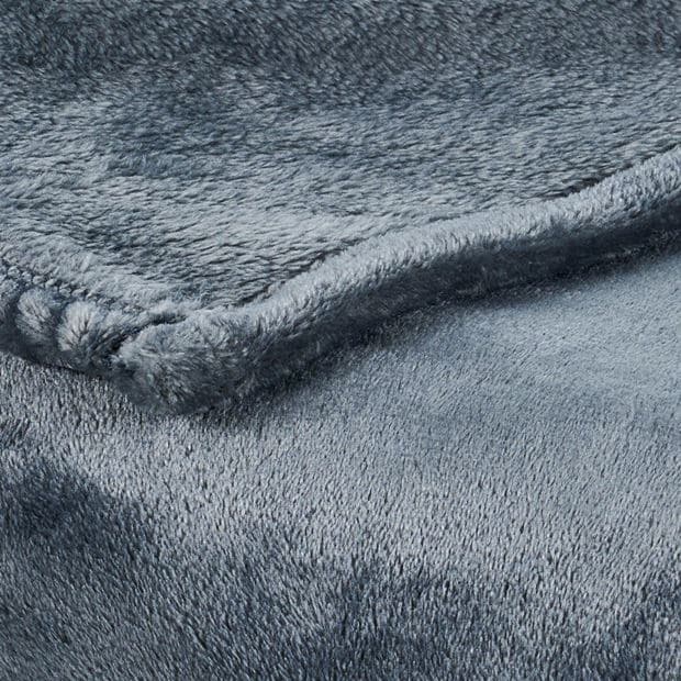 FLANNEL Gray plaid W 180 x L 220 cm - best price from Maltashopper.com CS670635