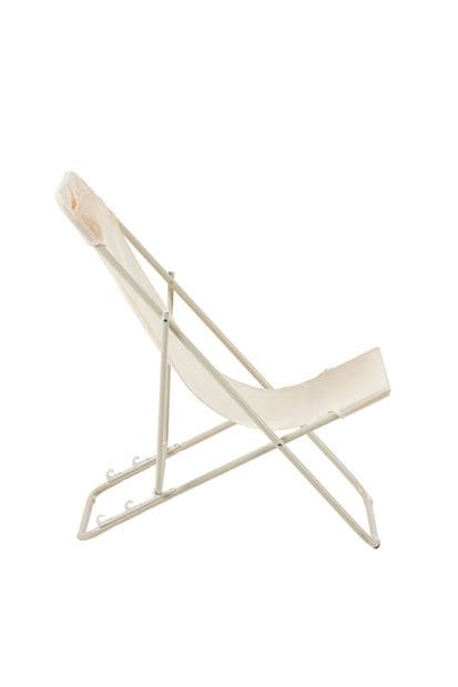 Casa MALTA Deckchair white H 80 x W 57 x D 90 cm