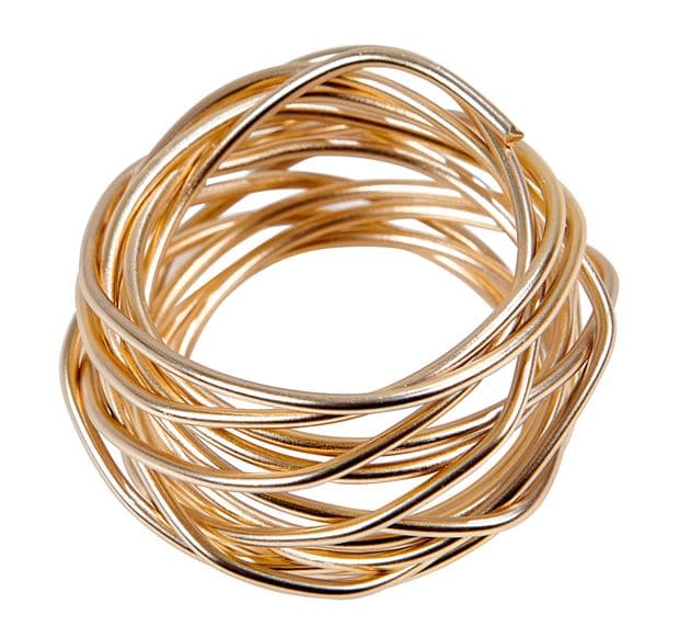 FILLY Golden napkin ringØ 4 cm - best price from Maltashopper.com CS659400