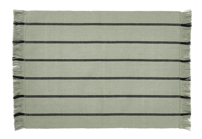 Casa RECYCLE PLACEMAT OLIVE STRIPE