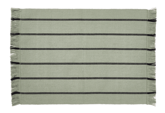 Casa RECYCLE PLACEMAT OLIVE STRIPE