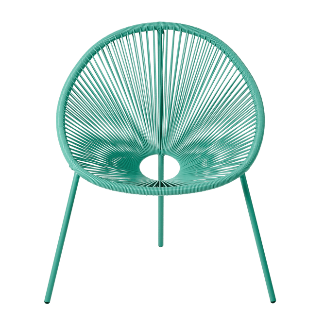 ACAPULCO Turquoise lounge chairH 82 x W 75 x D 69 cm - best price from Maltashopper.com CS678818